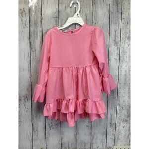 Sayoo Splendid Girls One Zurie Pink Burnout Thermal Short Sleeve Dres 3-4 Y/Old